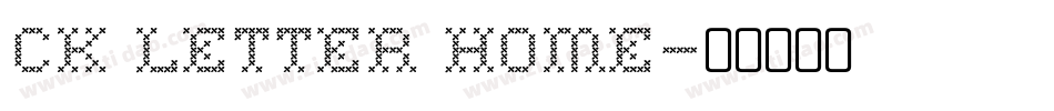 CK Letter Home字体转换